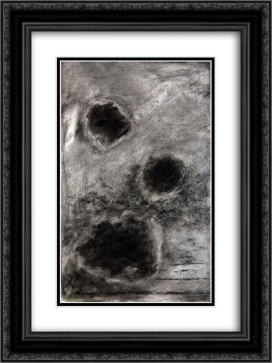 Drops of light 18x24 Black Ornate Wood Framed Art Print Poster with Double Matting by Sima, Josef