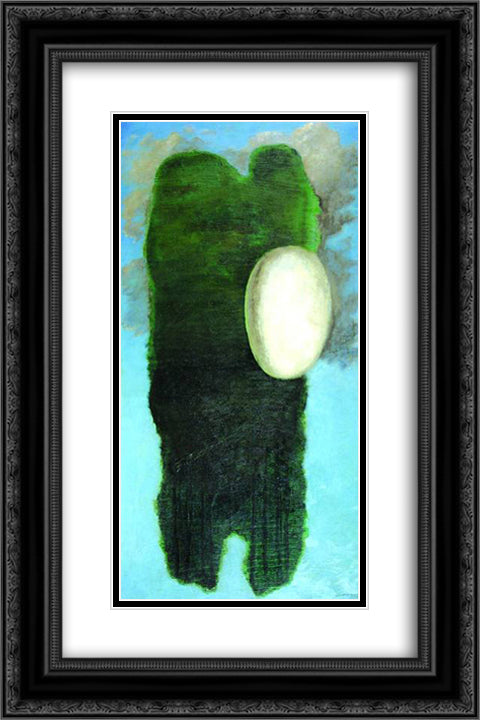 Vejce 16x24 Black Ornate Wood Framed Art Print Poster with Double Matting by Sima, Josef