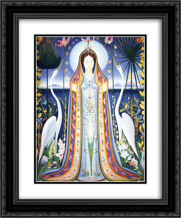 Purissima 20x24 Black Ornate Wood Framed Art Print Poster with Double Matting by Stella, Joseph