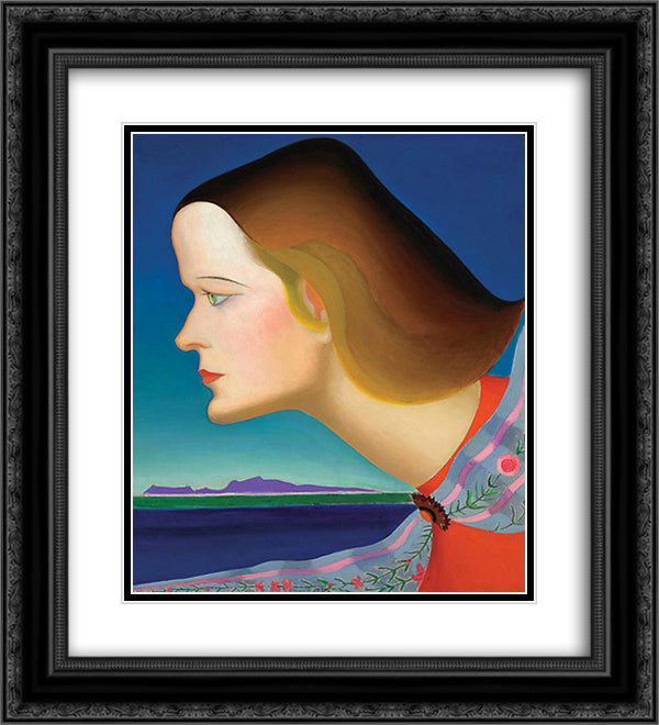 The Amazon 20x22 Black Ornate Wood Framed Art Print Poster with Double Matting by Stella, Joseph