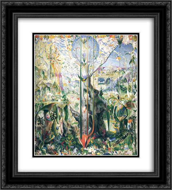 Tree of My Life 20x22 Black Ornate Wood Framed Art Print Poster with Double Matting by Stella, Joseph