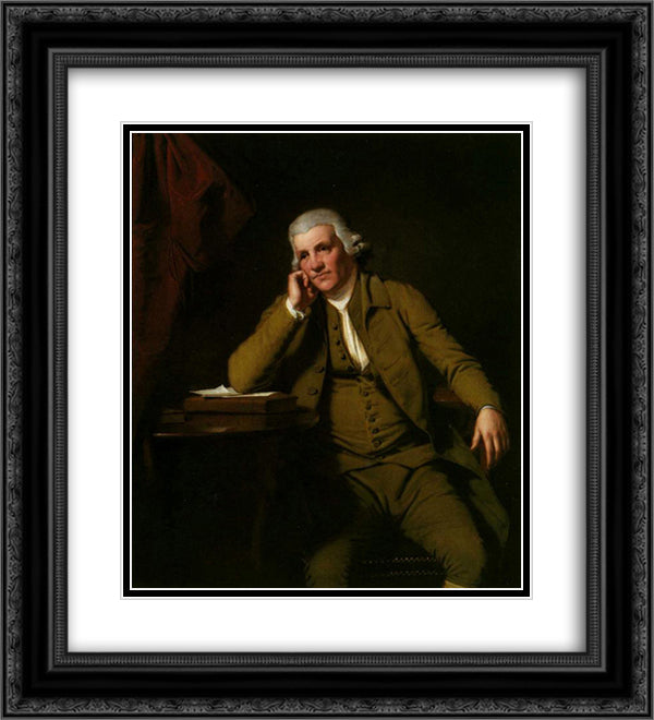 Jedediah Strutt 20x22 Black Ornate Wood Framed Art Print Poster with Double Matting by Wright, Joseph