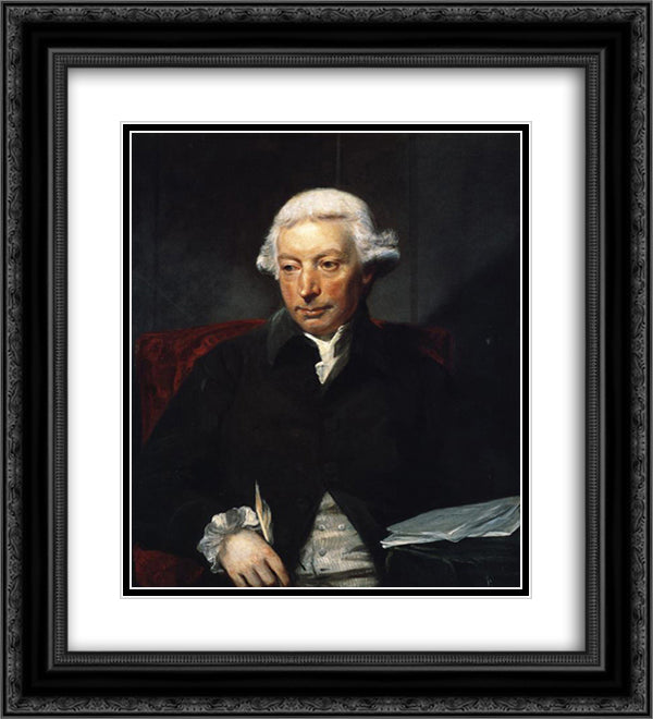 Adam Ferguson 20x22 Black Ornate Wood Framed Art Print Poster with Double Matting by Reynolds, Joshua