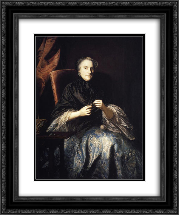 Anne, Countess of Albemarle 20x24 Black Ornate Wood Framed Art Print Poster with Double Matting by Reynolds, Joshua