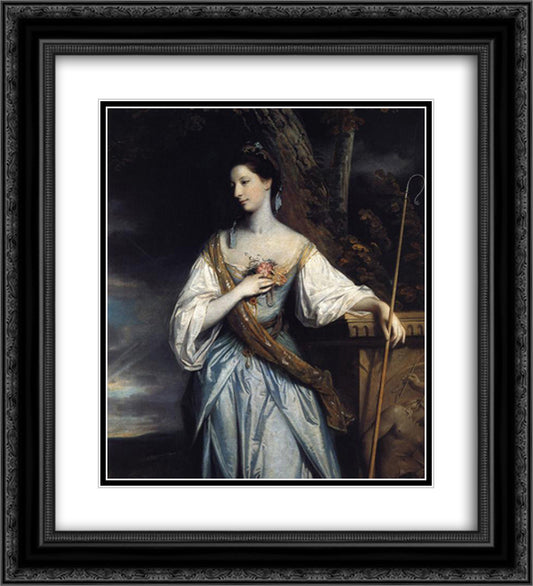 Anne Dashwood 20x22 Black Ornate Wood Framed Art Print Poster with Double Matting by Reynolds, Joshua