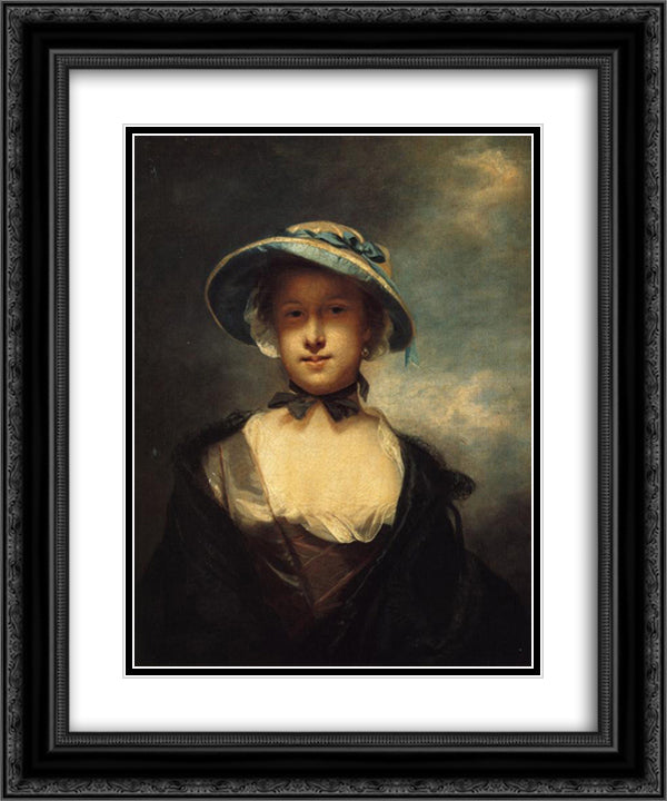 Catherine, Lady Chambers 20x24 Black Ornate Wood Framed Art Print Poster with Double Matting by Reynolds, Joshua