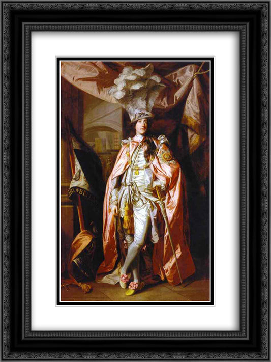 Charles Coote, 1st Earl of Bellamont 18x24 Black Ornate Wood Framed Art Print Poster with Double Matting by Reynolds, Joshua