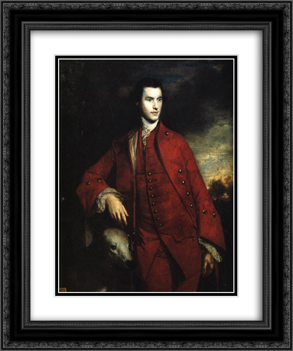 Charles Lennox, 3rd Duke of Richmond and Lennox 20x24 Black Ornate Wood Framed Art Print Poster with Double Matting by Reynolds, Joshua