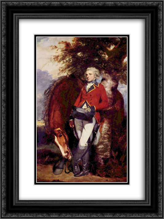 Colonel George K. H. Coussmaker, Grenadier Guards 18x24 Black Ornate Wood Framed Art Print Poster with Double Matting by Reynolds, Joshua