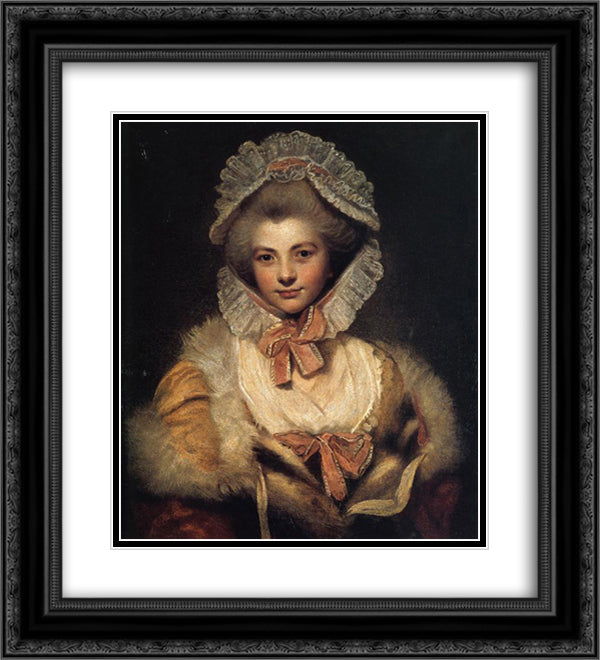 Countess Lavinia Spencer 20x22 Black Ornate Wood Framed Art Print Poster with Double Matting by Reynolds, Joshua