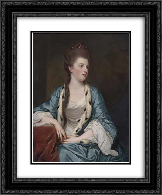 Elizabeth Kerr, Marchioness of Lothian 20x24 Black Ornate Wood Framed Art Print Poster with Double Matting by Reynolds, Joshua