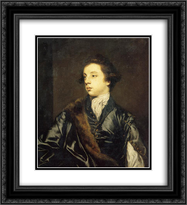 Frederick Howard, 5th Earl of Carlisle 20x22 Black Ornate Wood Framed Art Print Poster with Double Matting by Reynolds, Joshua