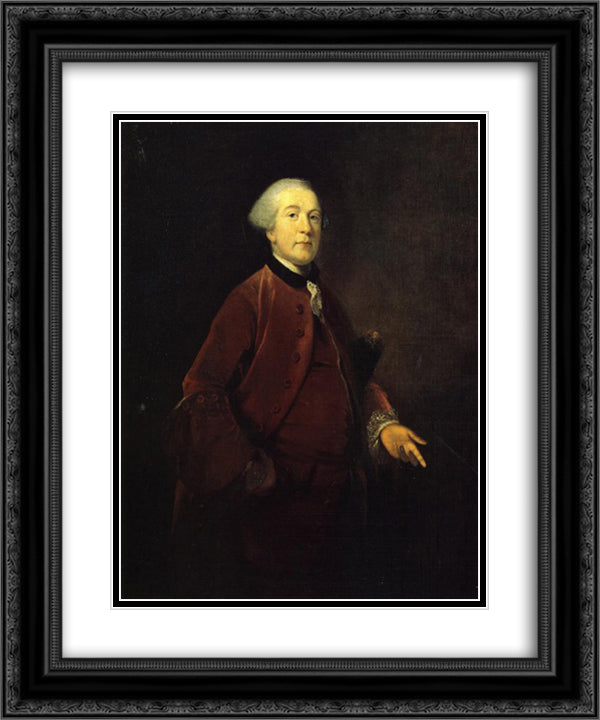 George Ashby 20x24 Black Ornate Wood Framed Art Print Poster with Double Matting by Reynolds, Joshua