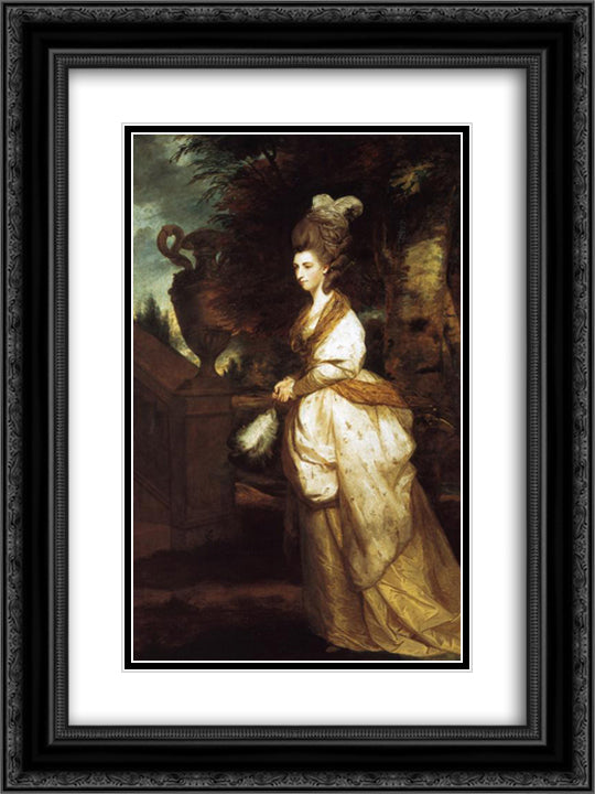 Isabella, Lady Beauchamp 18x24 Black Ornate Wood Framed Art Print Poster with Double Matting by Reynolds, Joshua