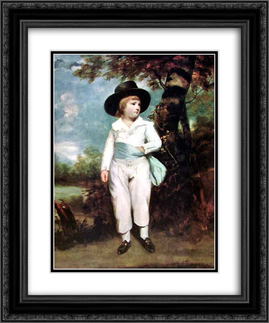 John Charles Spencer, Viscount Althorp 20x24 Black Ornate Wood Framed Art Print Poster with Double Matting by Reynolds, Joshua