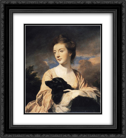 Lady Charles Spencer 20x22 Black Ornate Wood Framed Art Print Poster with Double Matting by Reynolds, Joshua