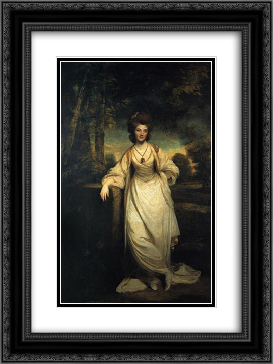 Lady Elizabeth Compton 18x24 Black Ornate Wood Framed Art Print Poster with Double Matting by Reynolds, Joshua