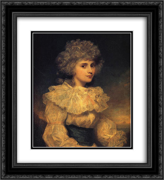 Lady Elizabeth Foster 20x22 Black Ornate Wood Framed Art Print Poster with Double Matting by Reynolds, Joshua