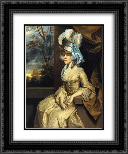 Lady Taylor 20x24 Black Ornate Wood Framed Art Print Poster with Double Matting by Reynolds, Joshua