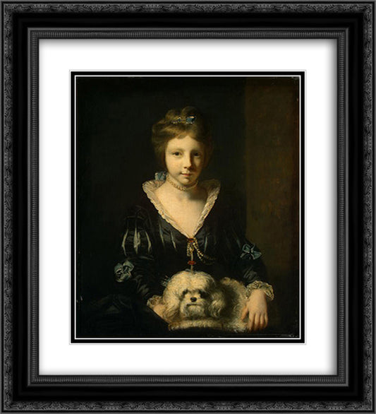 Miss Beatrix Lister 20x22 Black Ornate Wood Framed Art Print Poster with Double Matting by Reynolds, Joshua