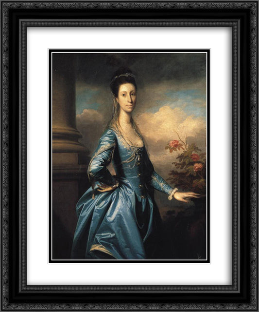 Miss Elizabeth Ingram 20x24 Black Ornate Wood Framed Art Print Poster with Double Matting by Reynolds, Joshua