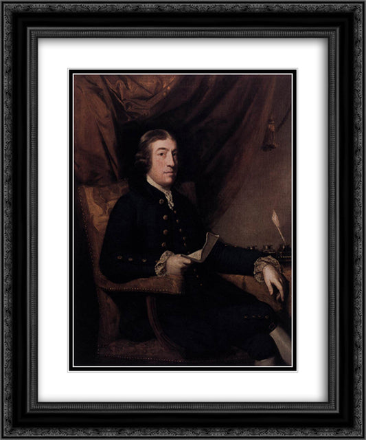 Mr. James Bourdieu 20x24 Black Ornate Wood Framed Art Print Poster with Double Matting by Reynolds, Joshua