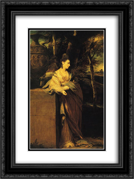 Mrs. John Parker 18x24 Black Ornate Wood Framed Art Print Poster with Double Matting by Reynolds, Joshua