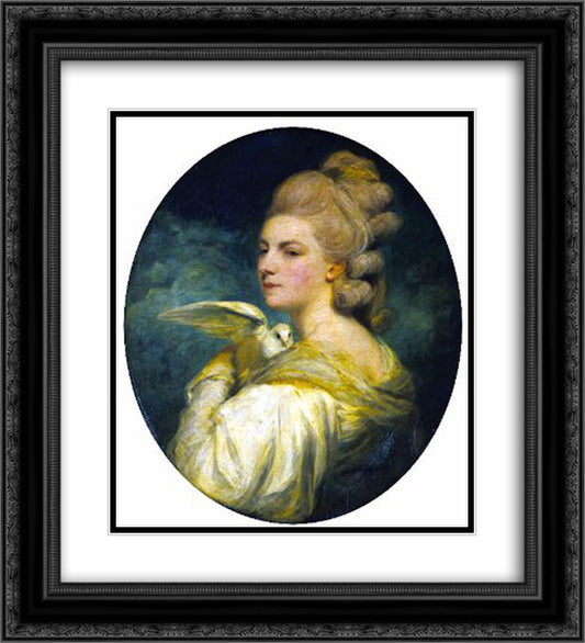 Mrs. Mary Nesbitt 20x22 Black Ornate Wood Framed Art Print Poster with Double Matting by Reynolds, Joshua