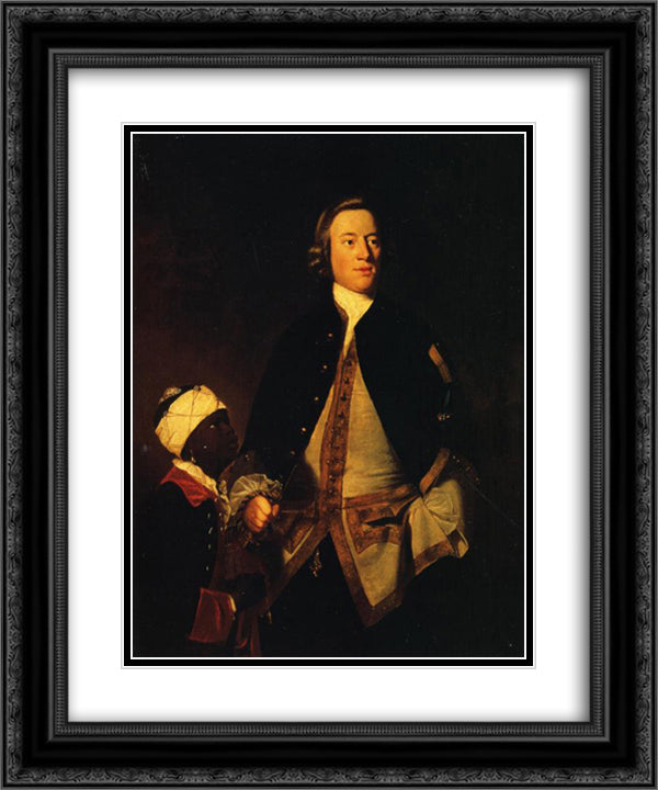 Paul Henry Ourry 20x24 Black Ornate Wood Framed Art Print Poster with Double Matting by Reynolds, Joshua