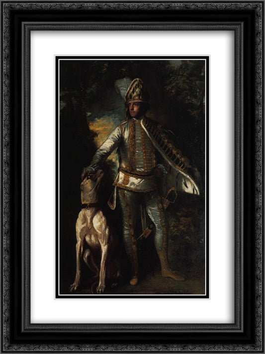 Peter Ludlow 18x24 Black Ornate Wood Framed Art Print Poster with Double Matting by Reynolds, Joshua