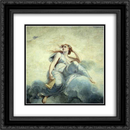 Theory 20x20 Black Ornate Wood Framed Art Print Poster with Double Matting by Reynolds, Joshua