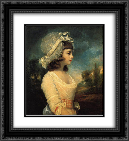 Theresa Parker 20x22 Black Ornate Wood Framed Art Print Poster with Double Matting by Reynolds, Joshua