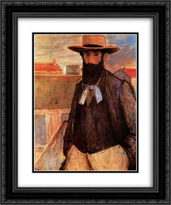 Aristide Maillol 20x24 Black Ornate Wood Framed Art Print Poster with Double Matting by Rippl Ronai, Jozsef