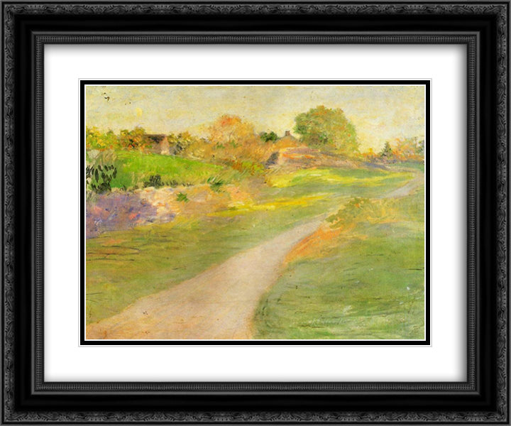 The Road to No Where 24x20 Black Ornate Wood Framed Art Print Poster with Double Matting by Weir, Julian Alden