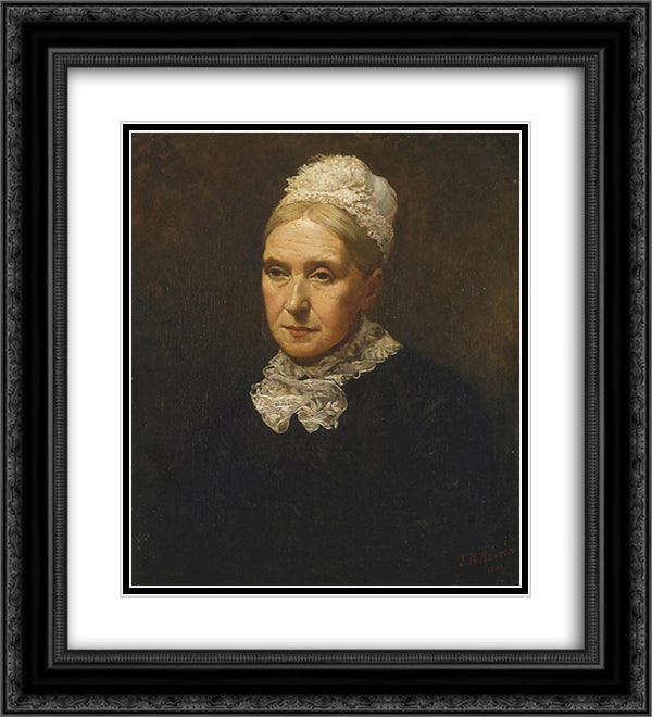 My mother 20x22 Black Ornate Wood Framed Art Print Poster with Double Matting by Ashton, Julian