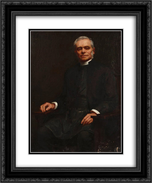 The Reverend Canon Boyce 20x24 Black Ornate Wood Framed Art Print Poster with Double Matting by Ashton, Julian