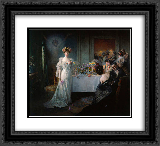 Redemption 22x20 Black Ornate Wood Framed Art Print Poster with Double Matting by Stewart, Julius LeBlanc