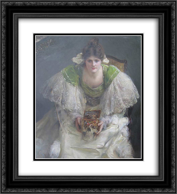 Unknown 20x22 Black Ornate Wood Framed Art Print Poster with Double Matting by Stewart, Julius LeBlanc