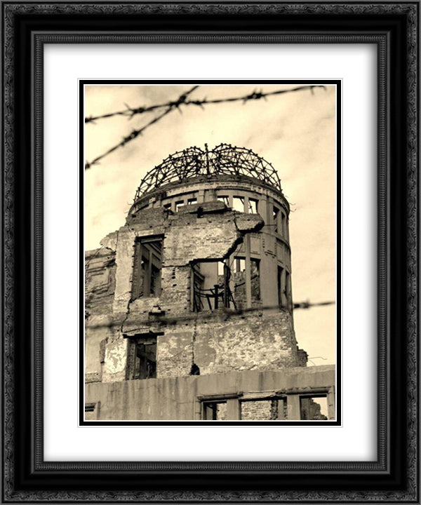 Hiroshima 20x24 Black Ornate Wood Framed Art Print Poster with Double Matting by Yamamoto, Kanae