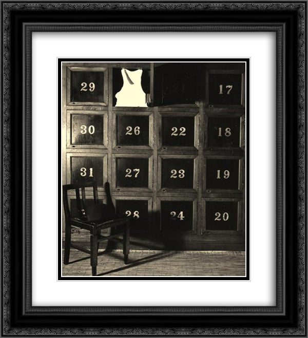 Premonition of Genocide 20x22 Black Ornate Wood Framed Art Print Poster with Double Matting by Yamamoto, Kanae