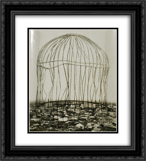 Reminiscence 20x22 Black Ornate Wood Framed Art Print Poster with Double Matting by Yamamoto, Kanae
