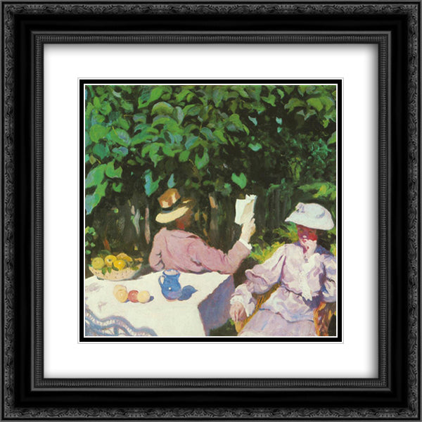 Morning Sunshine 20x20 Black Ornate Wood Framed Art Print Poster with Double Matting by Ferenczy, Karoly