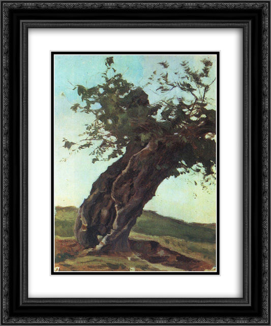 Old trunk 20x24 Black Ornate Wood Framed Art Print Poster with Double Matting by Bogaevsky, Konstantin