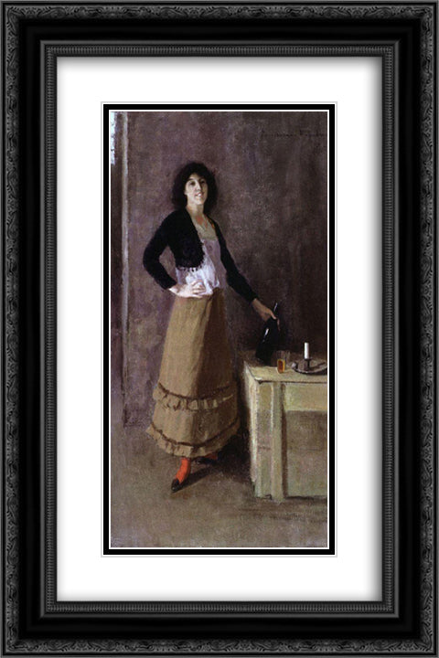 Spaniard 16x24 Black Ornate Wood Framed Art Print Poster with Double Matting by Korovin, Konstantin