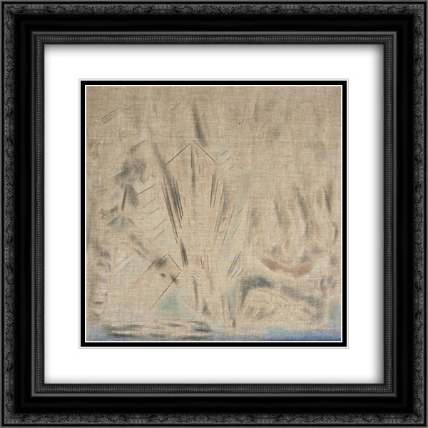 Allegorical Composition 20x20 Black Ornate Wood Framed Art Print Poster with Double Matting by Parthenis, Konstantinos
