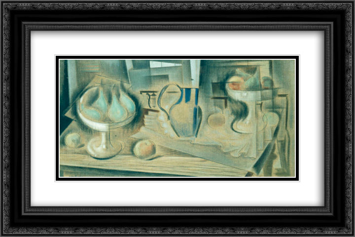 Still Life 24x16 Black Ornate Wood Framed Art Print Poster with Double Matting by Parthenis, Konstantinos