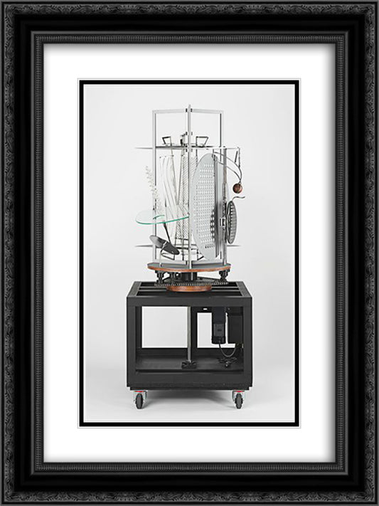 Light Prop for an Electric Stage (Light-Space Modulator) 18x24 Black Ornate Wood Framed Art Print Poster with Double Matting by Moholy Nagy, Laszlo