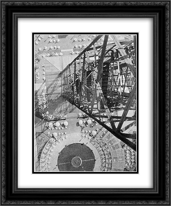 Radio Tower Berlin 20x24 Black Ornate Wood Framed Art Print Poster with Double Matting by Moholy Nagy, Laszlo