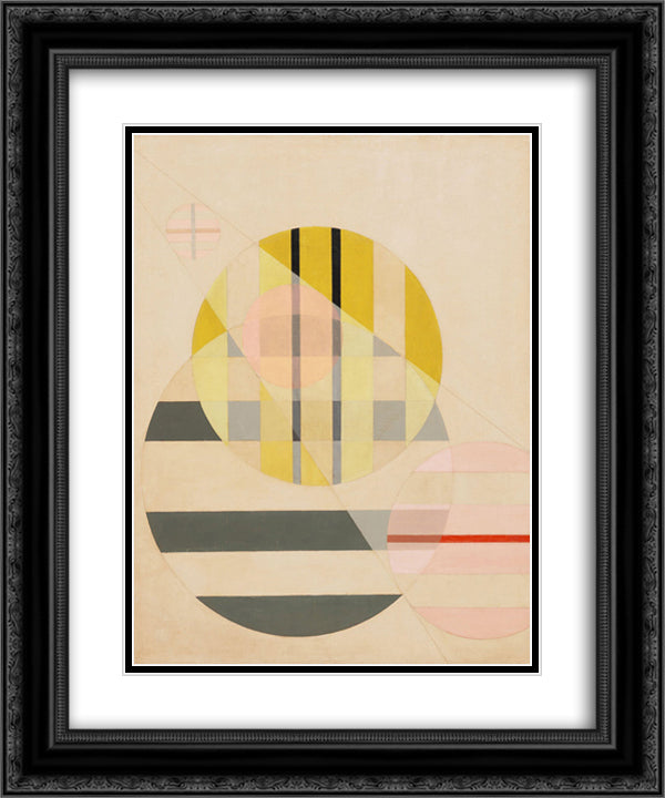 Z II 20x24 Black Ornate Wood Framed Art Print Poster with Double Matting by Moholy Nagy, Laszlo