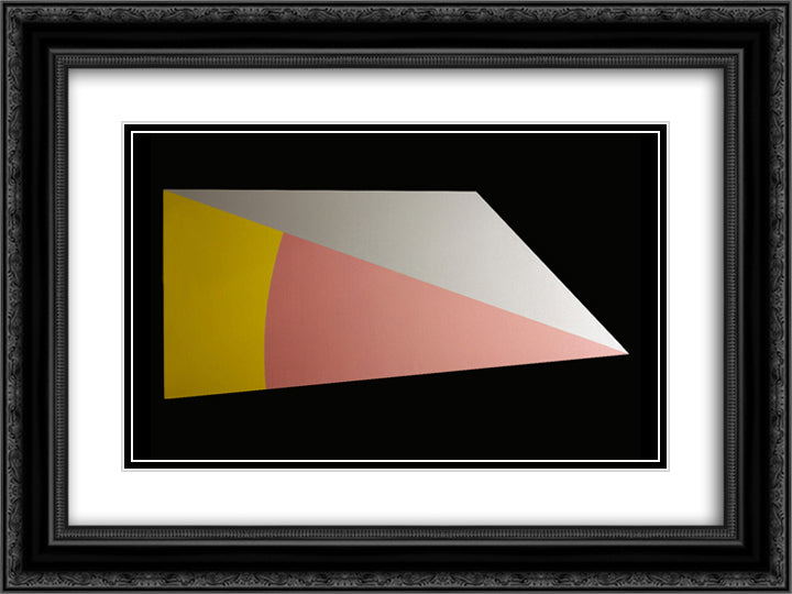 April Fool's Point 24x18 Black Ornate Wood Framed Art Print Poster with Double Matting by Valledor, Leo
